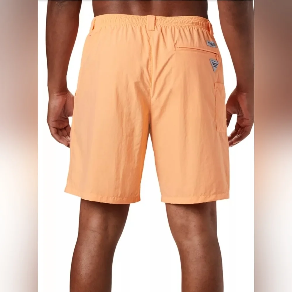 Men's Columbia Backcast III Swim‎ Water Shorts, Bright Nectar, Large, NWT
